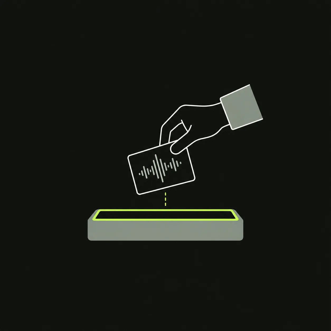 音声をアップロードする